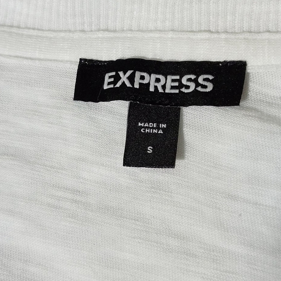 Express White Boxy Crop T-Shirt - Picture 7 of 8